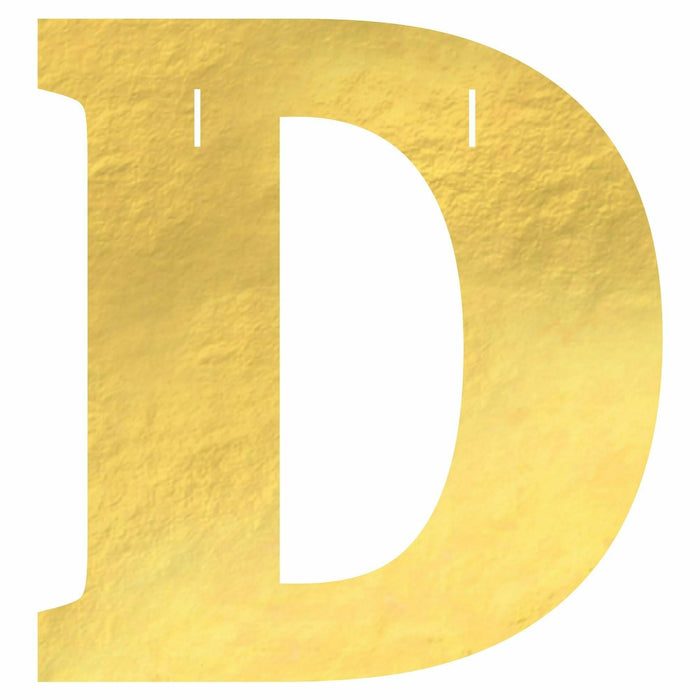 Create Your Own Banner "D" Gold Foil | 1ct