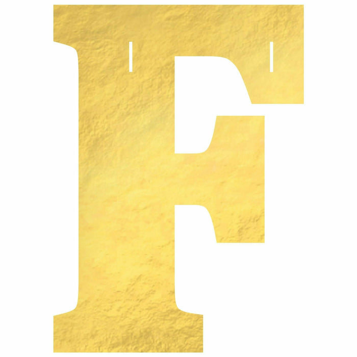 Create Your Own Banner "F" Gold Foil | 1ct