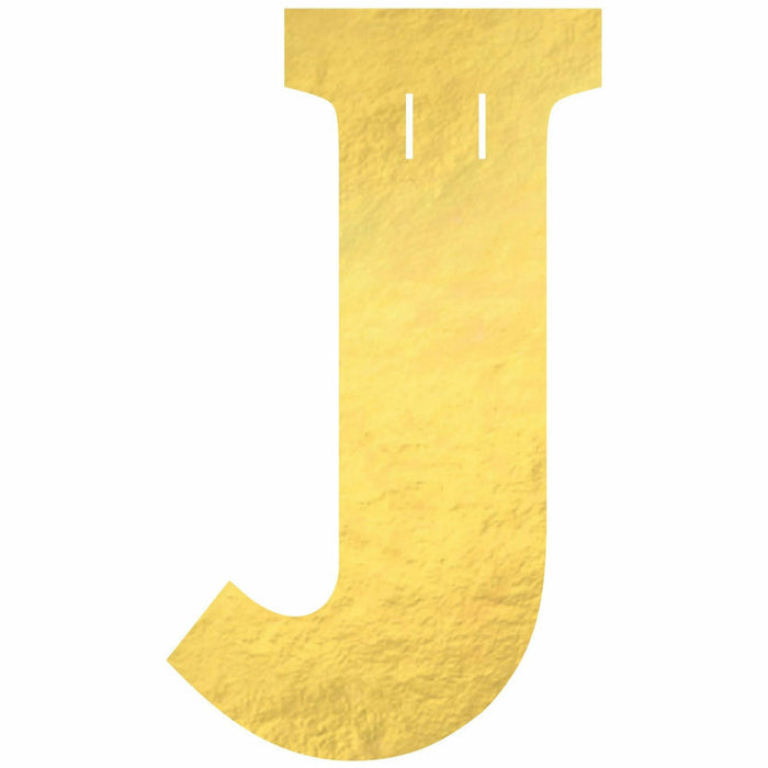 Create Your Own Banner "J" Gold Foil | 1ct