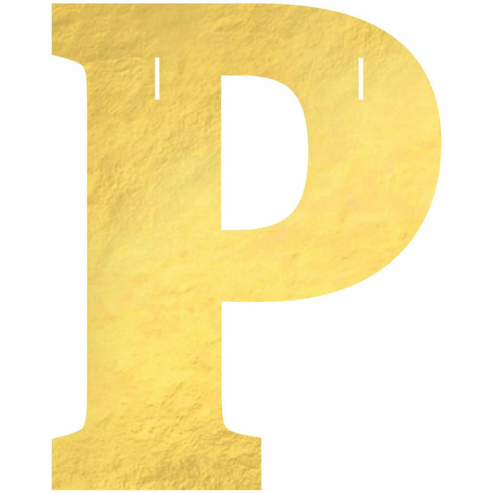 Create Your Own Banner "P" Gold Foil | 1ct