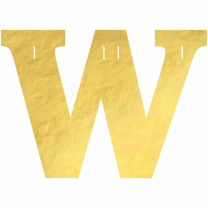 Create Your Own Banner "W" Gold Foil | 1ct