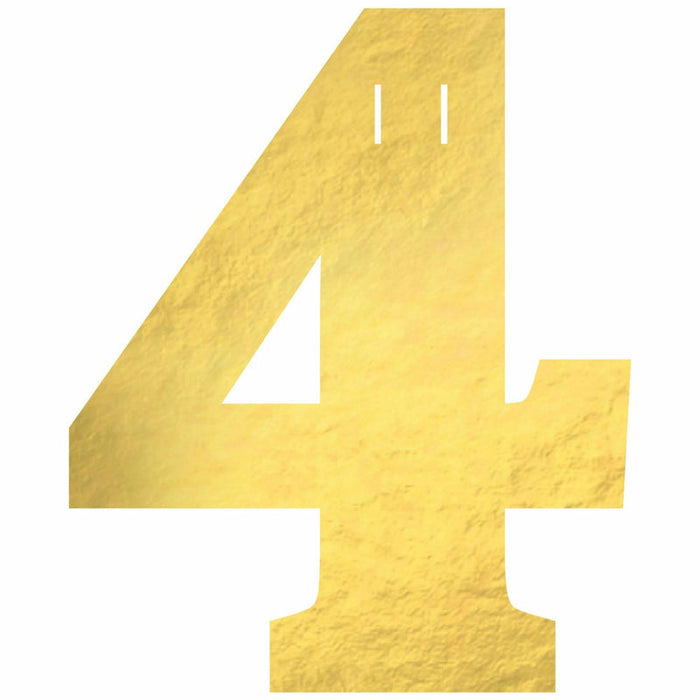 Create Your Own Banner "4" Gold Foil | 1ct