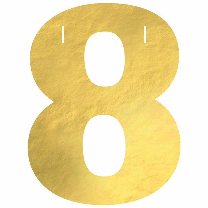 Create Your Own Banner "8" Gold Foil | 1ct