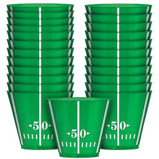 Football Field Plastic Cups 9oz 24ct
