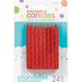 Red Spiral Candles | 24 ct