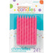 Glitter Pink Spiral Birthday Candles | 24 ct