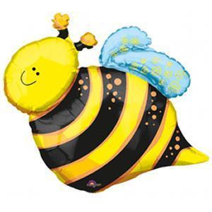 Bee Mylar Supershape Balloon 25" | 1ct