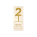 Gold Acrylic Number Cake Topper Party Pick No. 2