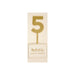 Gold Acrylic Number Cake Topper Party Pick No. 5