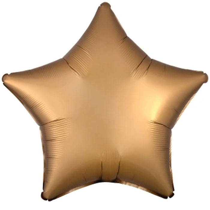 Gold Satin Luxe Star Balloon 18" | 1ct