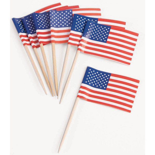 Patriotic US Flag Picks| 50 ct
