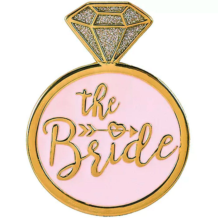 The Bride Gold Enamel Pin | 1 ct