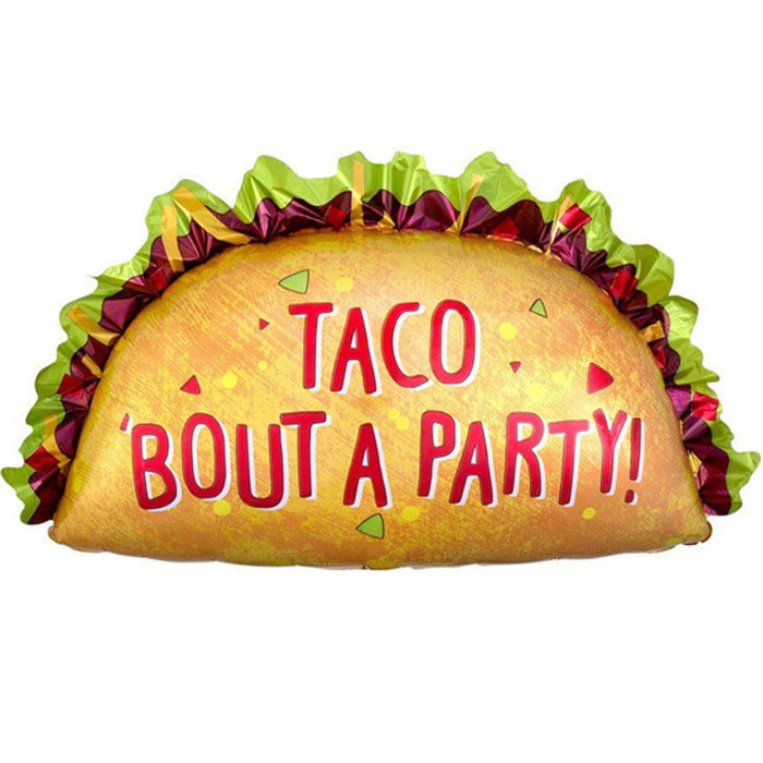 Taco Bout a Party Supershape Balloon 33" | 1ct