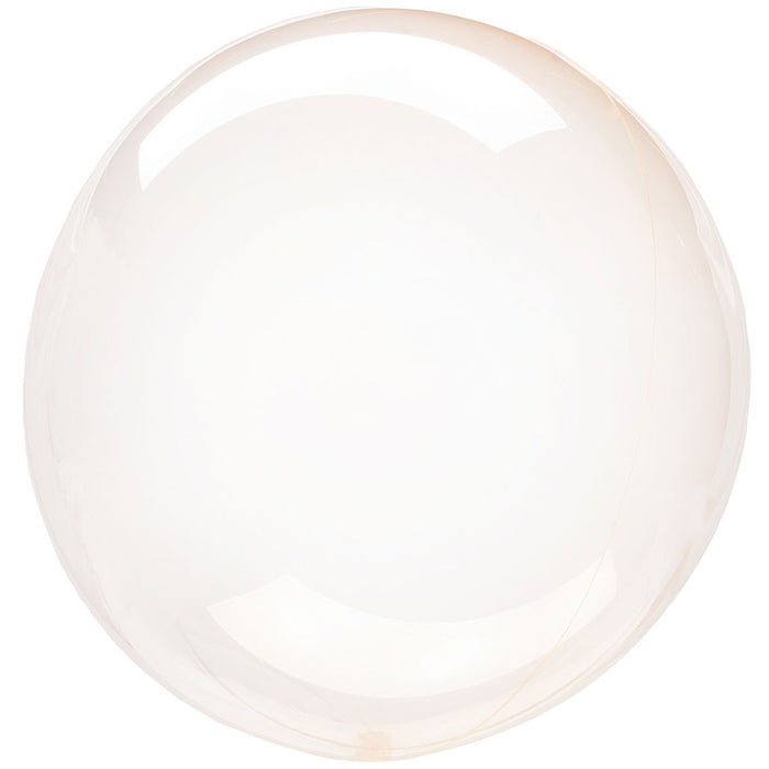 Crystal Clearz Bubble Balloon Orange 18'' | 1 ct