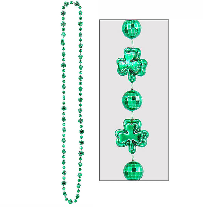 St. Patrick's Day Shamrock Bead Necklace | 1ct