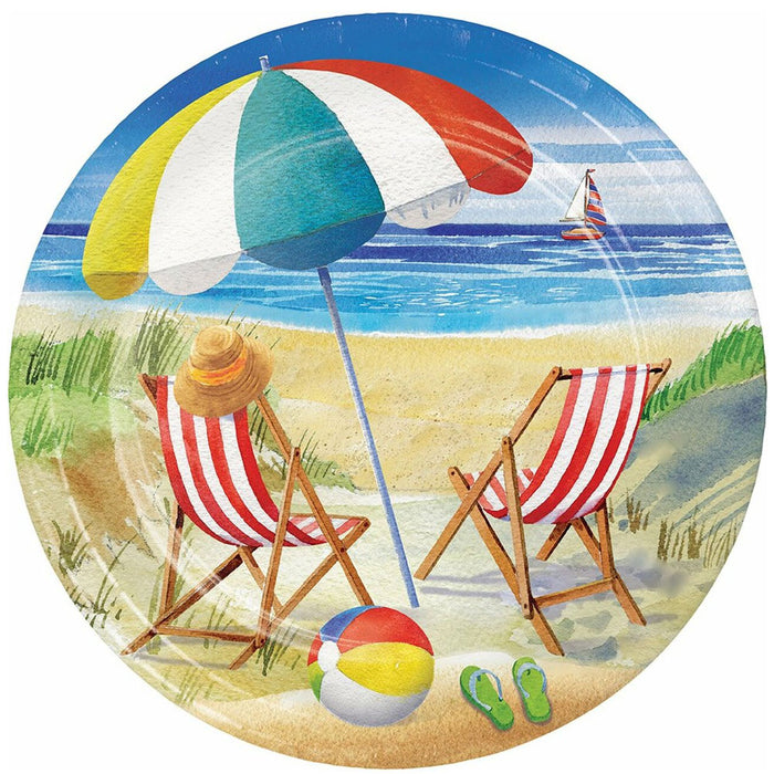 Beach Bliss Lunch plates 9" |  8ct