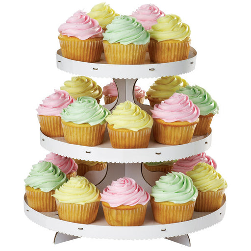 White Cupcake Stand | 3 Tiers