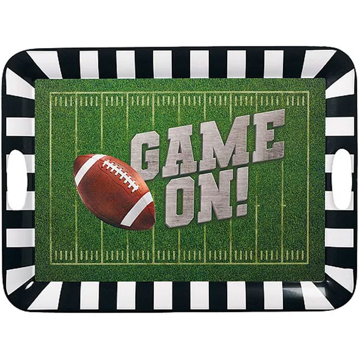 Game On Football Large Melamine Platter