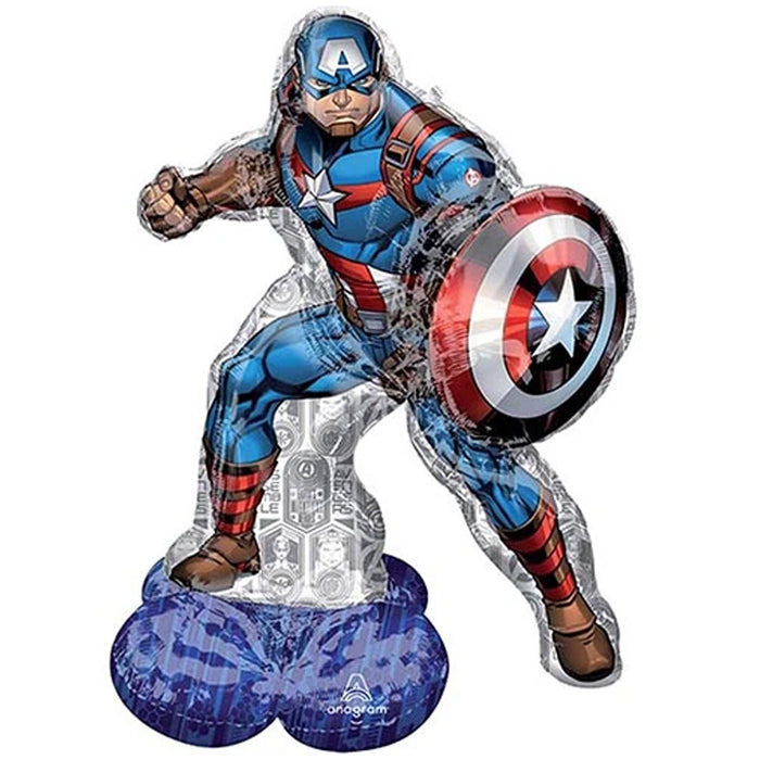Avengers Captain America AirLoonz  Balloon Uninflated 58" | 1ct