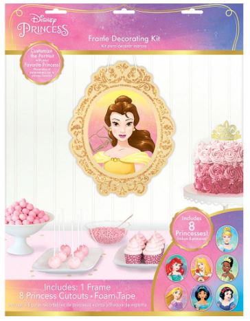 Disney Princess Once Upon a Time Frame Decorating Kit | 9pc
