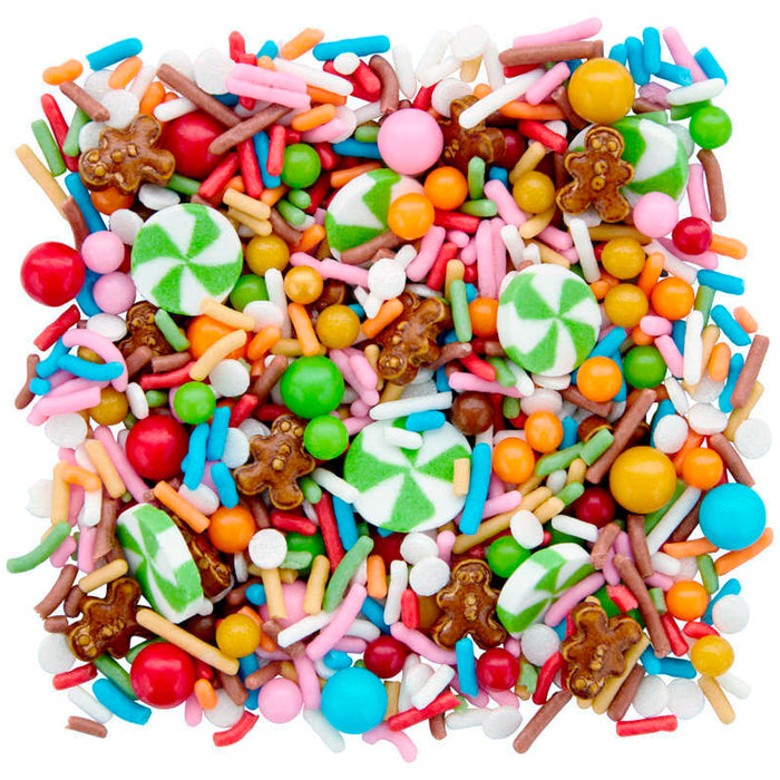 Bright Gingerbread House Christmas Sprinkle Mix, 3.52 oz. | 1ct