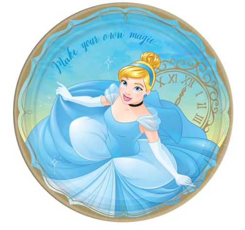 Disney Princess Cinderella Lunch Plates | 8 ct