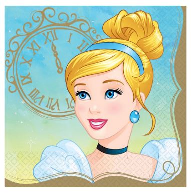 Disney Princess Cinderella Lunch Napkins | 16ct