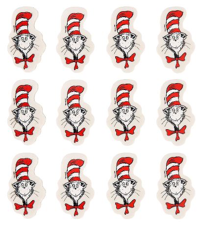 Dr. Seuss Cat in the Hat Erasers | 12ct