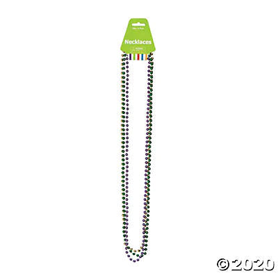 Mrdi Gras Beads 33" | 3 pk