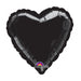 Black Opaque Heart 18" Mylar Balloon | 1ct.