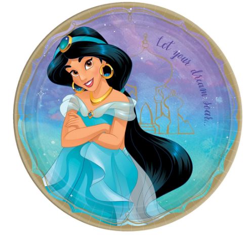 Disney Princess Jasmine Lunch Plates | 8ct