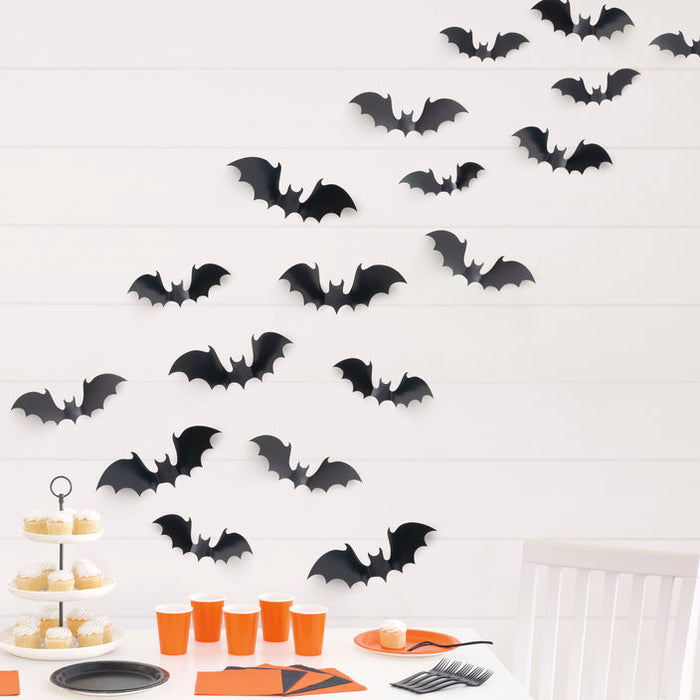 Flying Bat Wall Decorations Kit