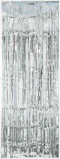 Silver Metallic Curtain | 8'