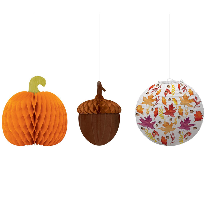 Fresh Autumn Paper Hanging Decorations | 5pcs
