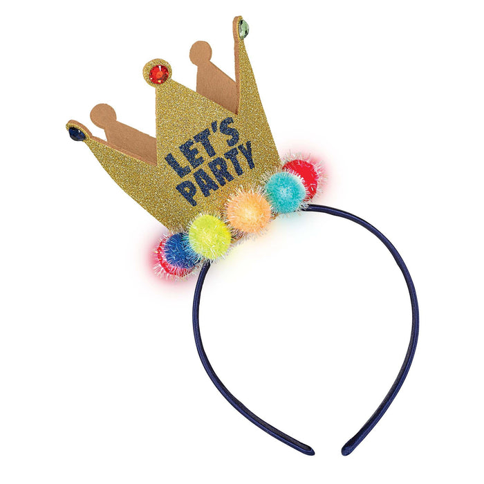 A Reason To Celebrate Light Up Crown Headband | 1ct