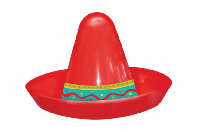 Mini Sombrero Plastic Assorted Colors