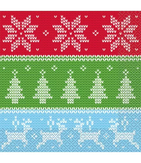 Christmas Ugly Sweater Lunch Napkins | 16ct