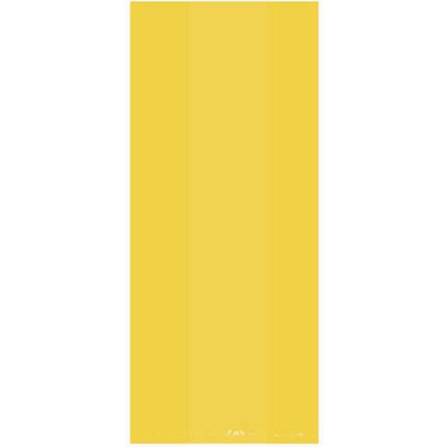 Sunshine Yellow Translucent Party Bags Small | 25ct.