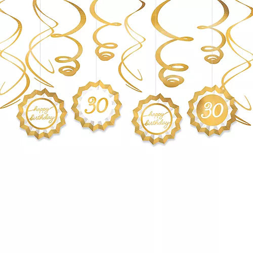 Golden Age 30th Birthday Swirl Decorating Kit | 1ct