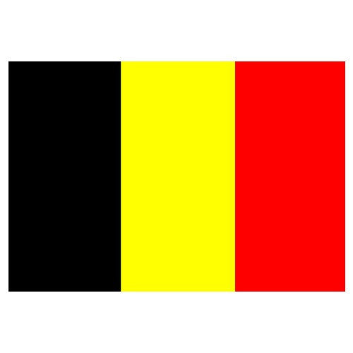 Belgium Flag with Stick | 4" x 6"