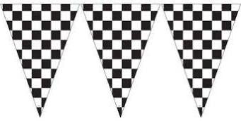 Checkered Flag Banner, 20' | 1 ct