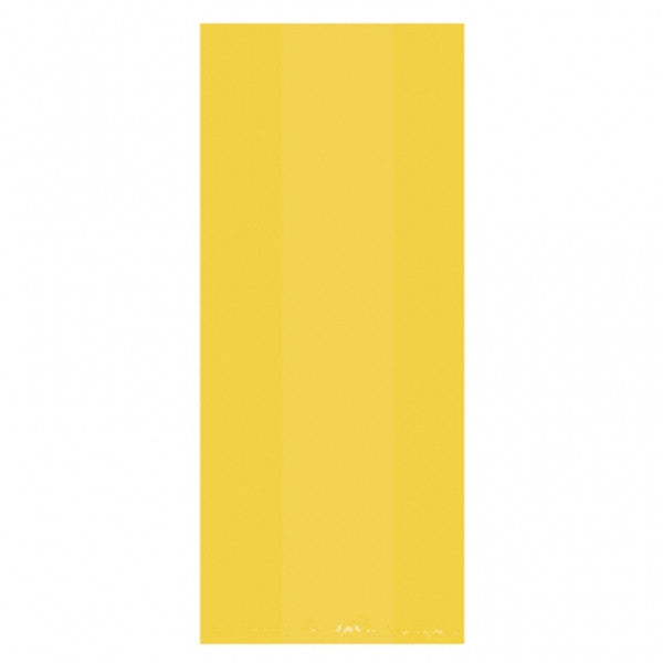 Sunshine Yellow Translucent Party Bags Large | 25ct.
