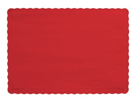 Classic Red Placemats 9.5" x 14in | 50ct