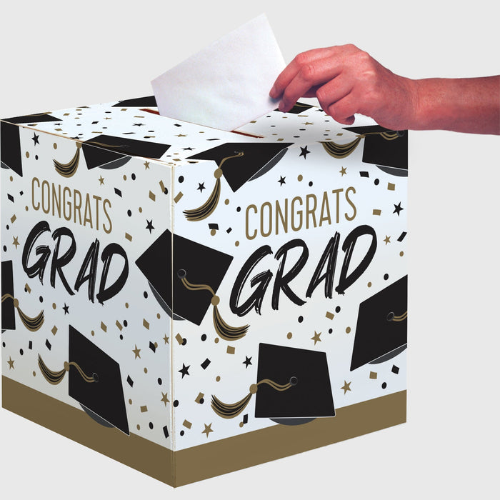 Graduation Congrats Grad Card Box 12"x12" | 1ct