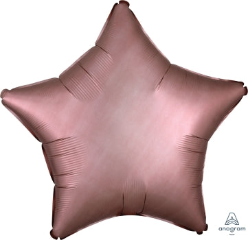 Rose Copper Satin Luxe Star Balloon 18" | 1ct