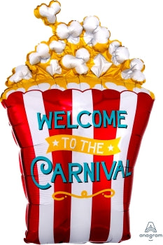 Carnival Popcorn Supershape Balloon | 1ct