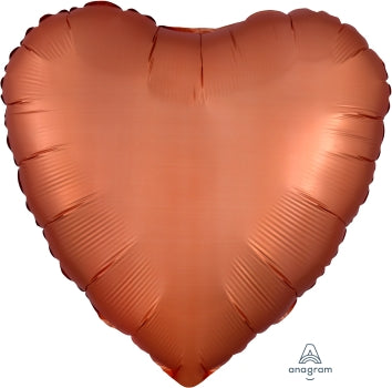 Amber Satin Luxe Heart Balloon 18" | 1ct