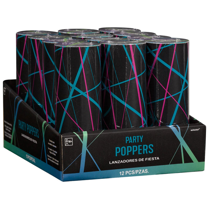 Finally 21 Party Poppers 12pk  | 1 ct