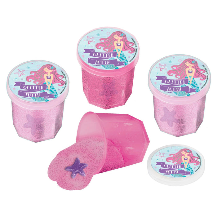 Glitter Mermaid Putty with Toy | 12ct