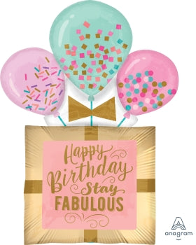 Stay Fabulous Birthday Gift Super Shape Balloon | 1ct